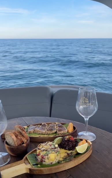 Réel publié : déjeuner à bord face à la mer avec Harmonie Yacht